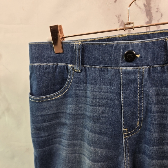 Betabrand Jeans Women Small Petite Skinny Leg Denim High 4 Pocket Ashbury Short - Picture 2 of 10